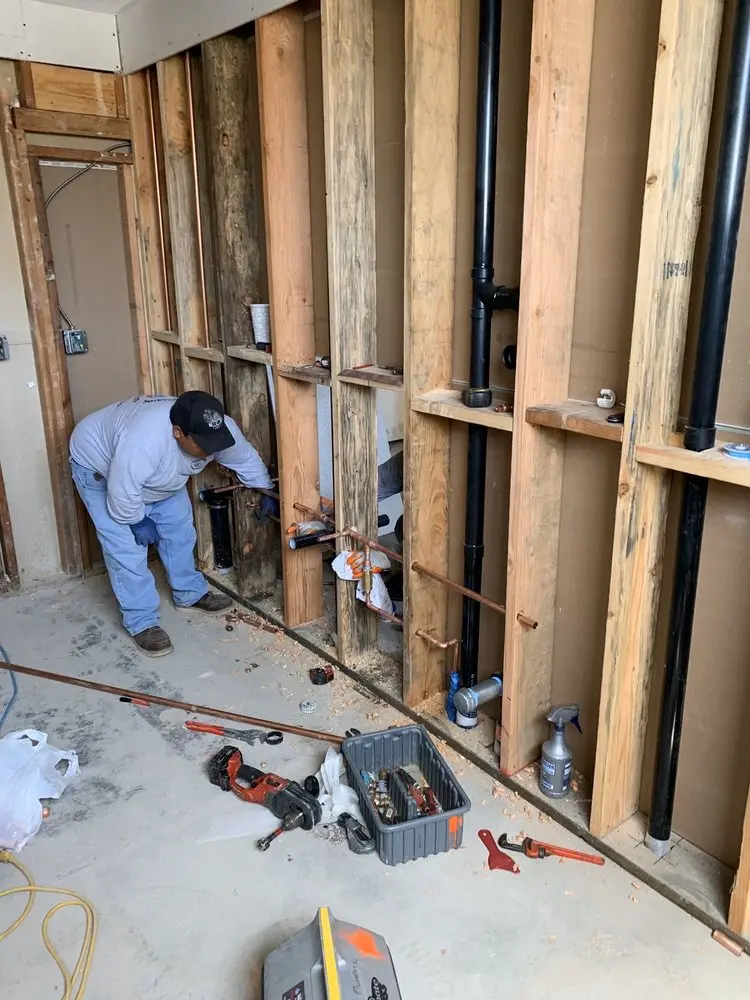 Commercial rough-in plumbing for Water Heater Replacement in Fox Crossing
